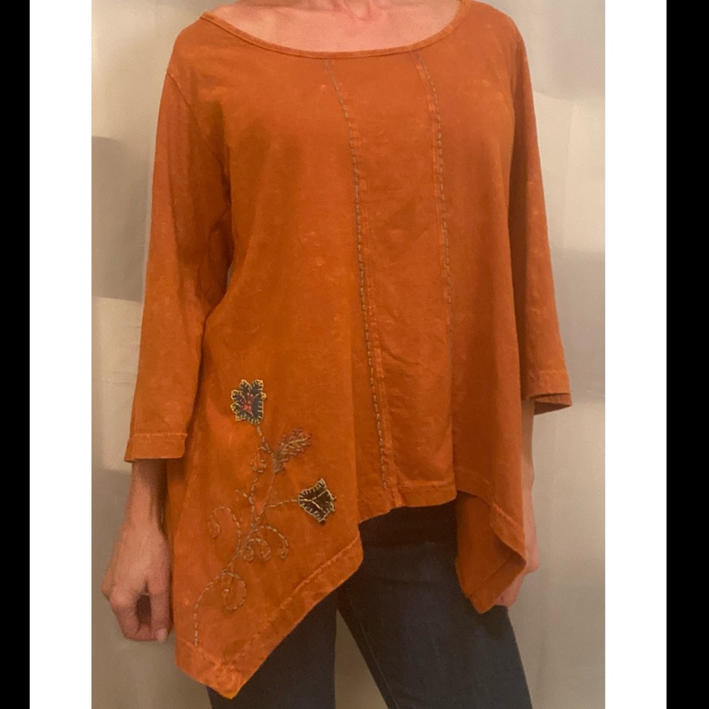 One of a kind flowing boho shirt
